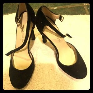 Bebe womens black heels 7M